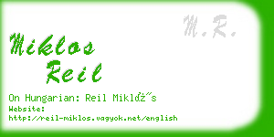 miklos reil business card